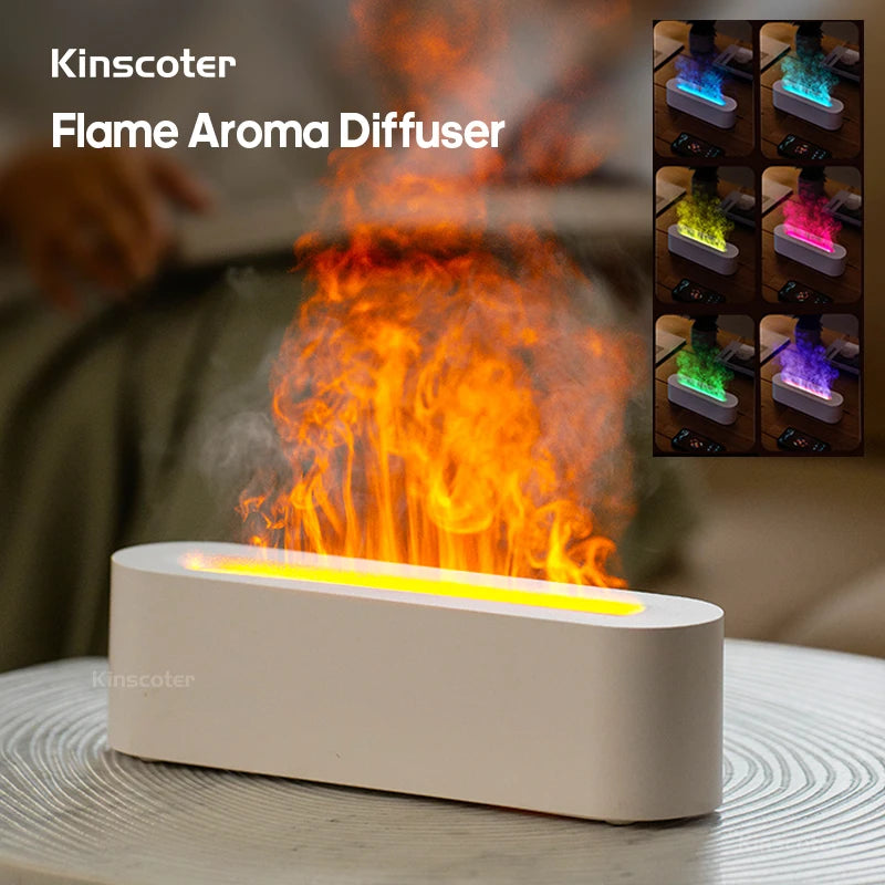 Difusor de Aroma e Umidificador de Ar - Fogo Realista