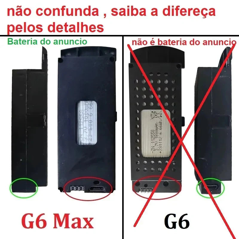 Bateria para Drone S6 MAX/Q6 MAX