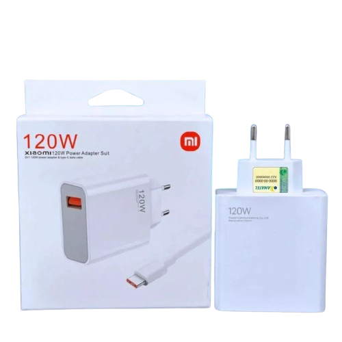 Carregador 120W Turbo Power Xiaomi Cabo 6A Usb