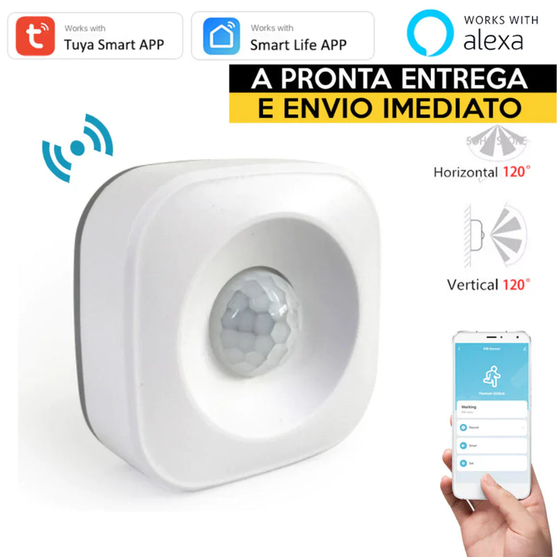 Sensor de Presença Detector Movimento Inteligente Wifi Tuya